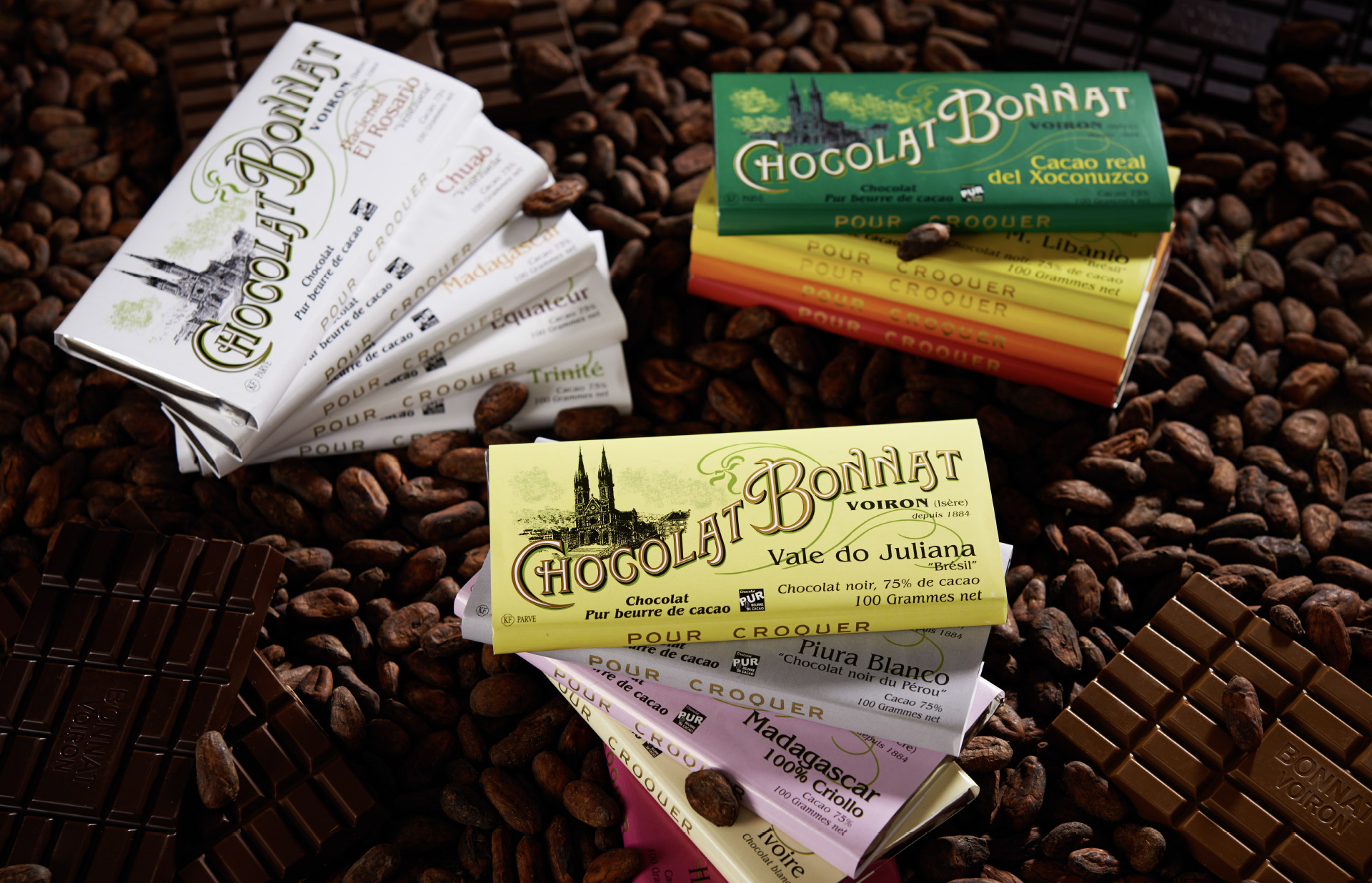 その他 Chocolat et grands crus de cacao Valrhona Araguani Grands Crus 72% Dark Chocolate Feves | OliveNation
